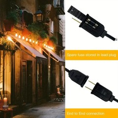50-200FT LED Outdoor String Lights ST38 Shatterproof 2700K Patio Lights