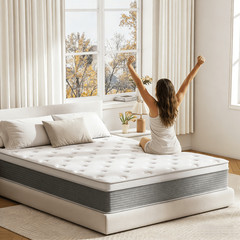 Medium Firm Hybrid Mattress | Breathable Knitted Cover Bed Mattress