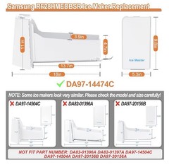 Ice Bucket Compatible with Samsung Refrigerator DA97-14474C RF28HFEDTSR