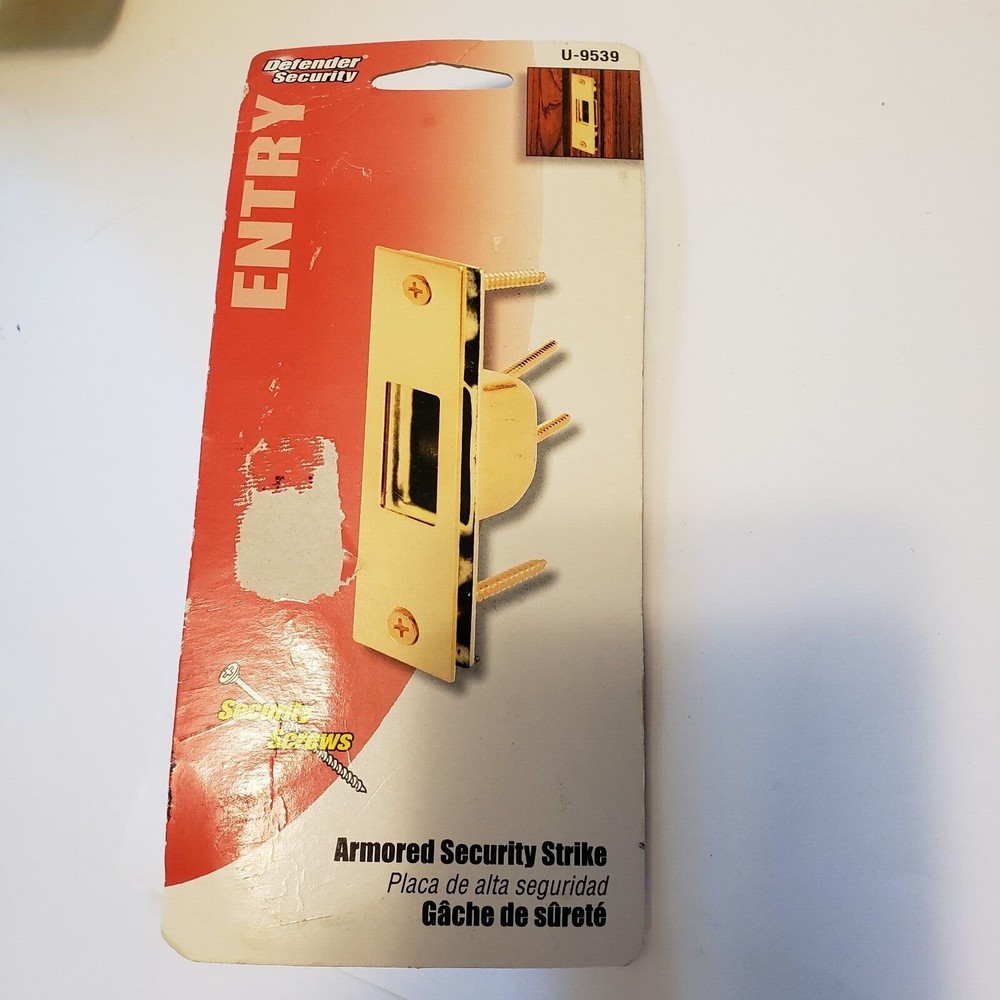 Prime-Line High Security Box Strike 4.875 in. H x 1.25 in. in. L Brass New