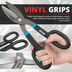 Heavy Duty Carbon Steel Straight Cut Tin Tinman Snip Sheet Metal Shears Scissors