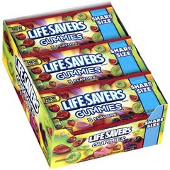 LIFESAVERS GUMMIES KING SIZE – 5 FLAVORS 4.2 oz Each ( 15 in a Pack )