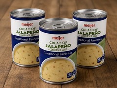 Meijer Cream of Jalapeño Soup 10.5oz 3 Cans similar to HEB Cream of Jalapeño