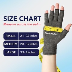 Doctor Developed Compression Gloves for Women and Men, Open-Finger Arthritis