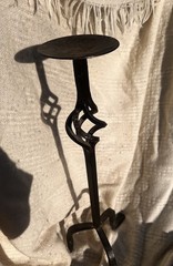 Gorgeously Aged Freestanding Floor Candlestick Holder for Taper Candle 16-20in