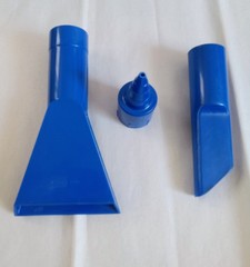 3pc Vacuum Cleaner Attachment Tool Kit – Crevice Tool & Wide Nozzle – Blue
