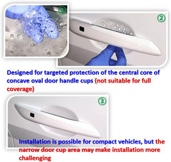3M-5Pcs Car Door Handle Cup Protector/Sticker/Guard, 3M-Ppf(Paint Protection Fil