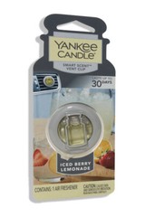 Yankee Candle Smart Car Vent Clip Air Freshener for 30 Days, Iced Berry Lemonade