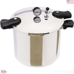 Pressure Canner Cooker 23Qt Aluminum Induction Gas Compatible Safety Valve