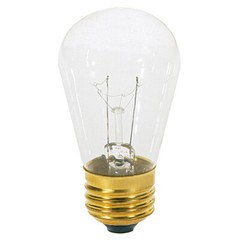 20 Pack CLEAR Patio String Light Sign Bulb 120V 11W S14 Medium E26 Base 11S14/CL