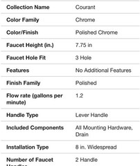 Pfister Courant LF-049-COKK Widespread 2-Handle Bathroom Faucet, Brushed Nickel