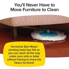 Hurricane Spin Mop Home Cleaning System by BulbHead, Floor Mop with Bucket