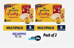(2 pack) Gevalia Frothy 2-Step Artificially Flavored Cappuccino Espresso Style K