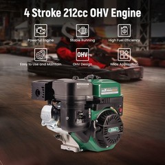 212cc 7HP Engine Motor Gas Pull Start Horizontal OHV Pressure Washers