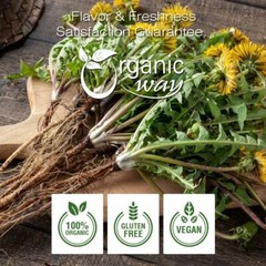 Organic Way Dandelion Root Powder – Herbal Tea| Organic, Kosher & USDA Certified