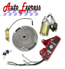 Electric Start Kit fits Honda GX160 GX200 5.5HP 6.5HP Starter Motor Flywheel