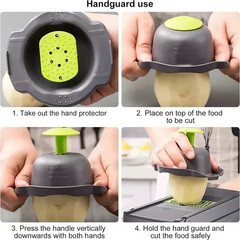 Fullstar 6-in-1 Mandoline Spiralizer Food Slicer – Black