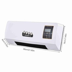Indoor 2-in-1 Heater And Fan Combo Timing Function Dual Use Wall Mounted Home