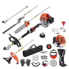 VEVOR 5-in-1 Multi-Functional Trimming Tools Gas Hedge Trimmer 26CC Weed Eater