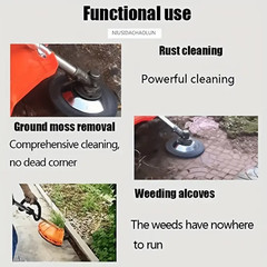 8″ Steel Wire Wheel Brush Grass Cutter Weed Eater Trimmer Head Garden Cleaning