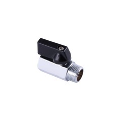 BEVDICNC 3/8 inch Brass Mini Ball Valve NPT Female x NPT, As Shown