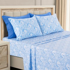 Luxury Deep Pocket 6 Piece Bed Sheet Set 1800 Series Hotel Comfort Paisley Sheet