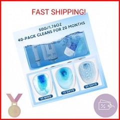 KIISIISO Toilet Bowl Cleaner Tablets, 12 PACK Commercial Household Bathroom Clea