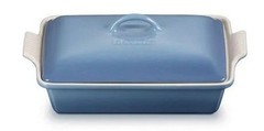 Le Creuset Stoneware Heritage Covered Rectangular Casserole in Color Chambray