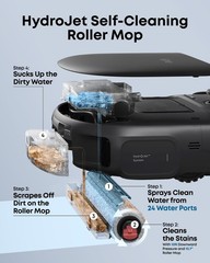 eufy All-in-One Robot Vacuum and Mop Combo C28 with solution, 15,000 Pa Suction