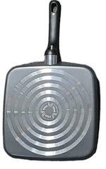 T-FAL ~ GRAY ~ 10.25″ Square Griddle ~ Non-Stick ~ Thermo-Spot ~ Oven Safe