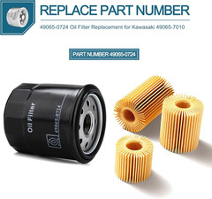 （6 PACK）49065-0724 Oil Filter Replacement for Kawasaki 49065-7010,Compatible wit