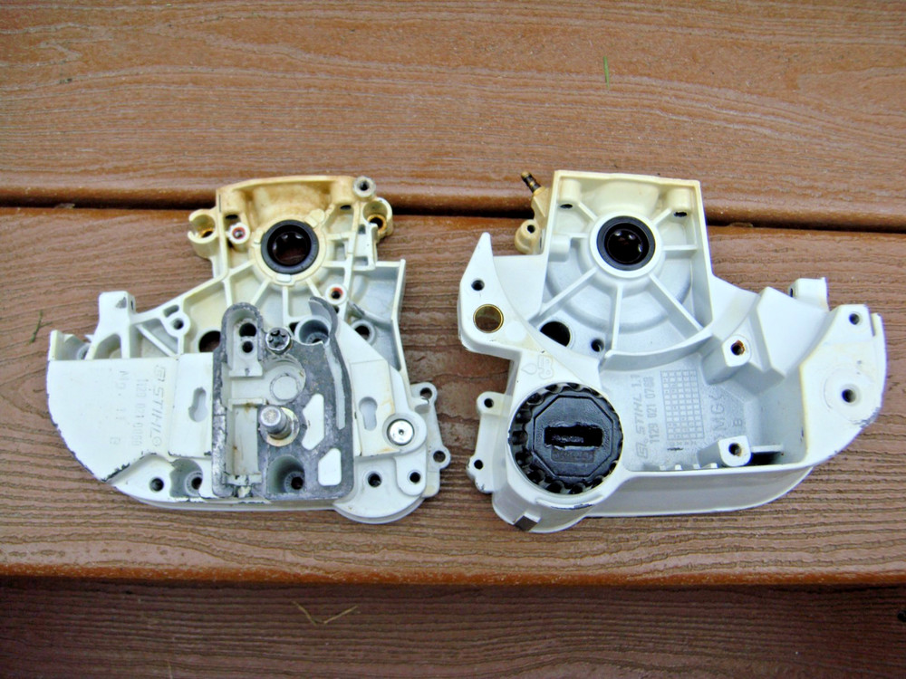 GENUINE STIHL 020T TOP HANDLE CHAINSAW CRANKCASE HALVES – BOTH SIDES