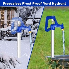 3.25FT Frost Proof Yard Hydrant,Freezeless Frost Free Outdoor Water Hydrant