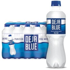 Deja Blue Purified Drinking Water, 16.9 fl oz Bottles (24 Pack)