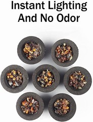 100 Pack Quick Light Charcoal Tablets for Incense – 33Mm Resin Burner