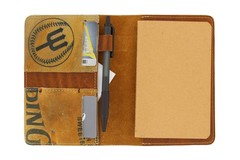 FC Goods 6.5in Notebook Cover – Handcrafted with Vintage Baseball Glove Leather