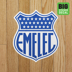 Emelec Ecuador Big Laminated Vinyl Sticker Car Decal Calcomania Carro