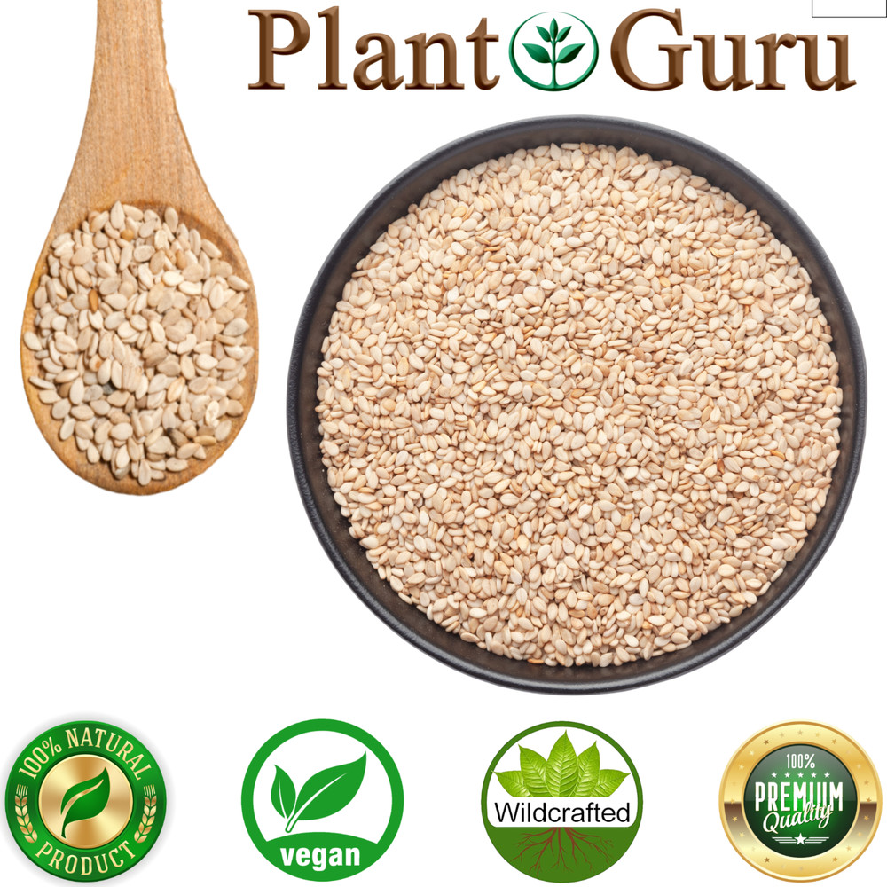 Sesame Seeds Natural Unhulled Whole Raw 100% Pure Non-GMO, Kosher, Vegan Bulk