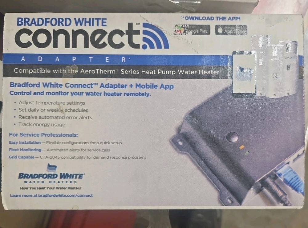 Bradford White Connect Adapter + Mobile App NIB