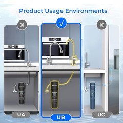 Waterdrop 10UB-CM 6 Months Under Sink Water Filter (Include: System+Faucet）