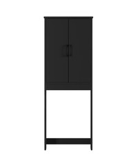 Ardent Over Toilet Storage Cabinet Black Bathroom Space Saver Shelf