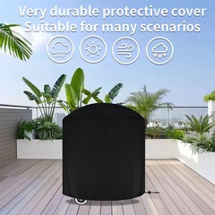 Heavy Duty Waterproof Barbecue Round BBQ Grill Cover for Weber Charcoal Kettle