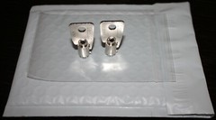 HMC30251 to HMC30500 2-NEW KEYS FOR Protex Gun Wall Safe Homak. Replacement KEY