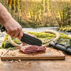 5-Piece Hand Forged Carbon Steel Chef Knife Set –Professional Kitchen Knives BBQ