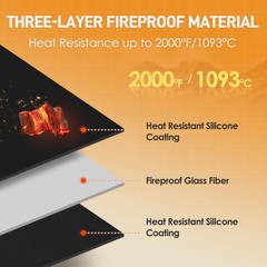 Large 80×48″ BBQ Grill Mats – Heavy Duty Outdoor Grill Protector for Deck & Pati
