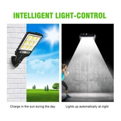 3PCS Outdoor Solar Wall Light LED Motion Sensor Bright Flood Street Lamp 3 Modes