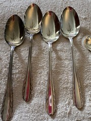 Wm A Rogers 72pc Nickel Silver Japan Flatware Wheat/Feather pattern Nakazato