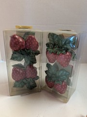 Set Of 8 Strawberry Napkin Rings at Home with Meijer NIB