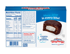 Hostess Ding Dongs Snack Cakes, Chocolate Flavor, 12.7 oz Box (10 Count)