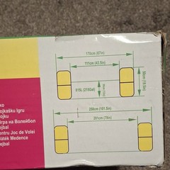 SunClub Volleyball Game Rectangular Inflatable Pool 258x170x50cm 215 gal